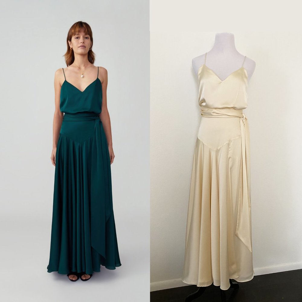 Blusoned Tie Waist Dress - STUNNING!